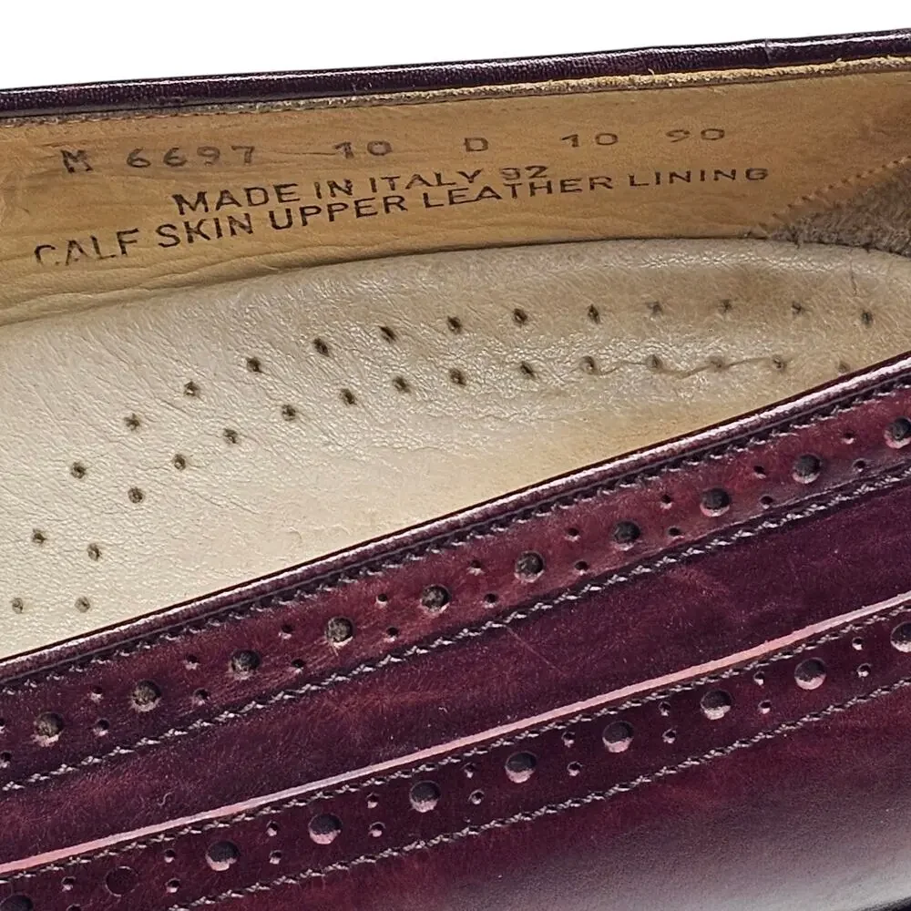 Rockport VTG Full Brogue Wing Tassel Loafers with Fringe Men's Size 11